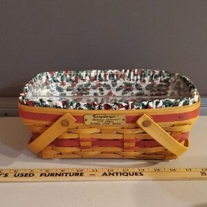 Longaberger 1996 Holiday Cheer Woven Basket